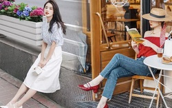 Kiểu giày được hội sành điệu phối với đủ kiểu trang phục, đã thanh lịch lại trẻ trung miễn bàn