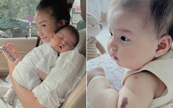 Con gái 3 tháng tuổi bị "soi" vết bớt trên tay, Salim tiết lộ sự trùng hợp 