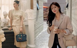 Hội sành mặc cực mê mẩn 4 trang phục màu be này