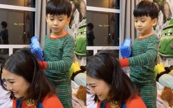 Nữ diễn viên "Kiều nữ và đại gia" trả lời gì trước câu hỏi của con trai 5 tuổi: Màu đỏ là pê-đê phải không mẹ?
