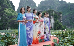 Mang tình yêu hoa vào tà áo dài 