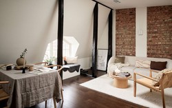 Căn hộ gác mái rộng 42m2 nhưng góc nào cũng cực đẹp