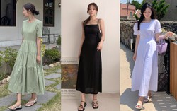4 mẫu váy liền cứ mặc là dáng thon thả