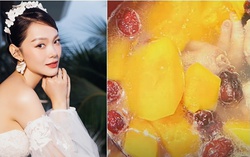 Minh Hằng làm món dưỡng nhan ngon miệng