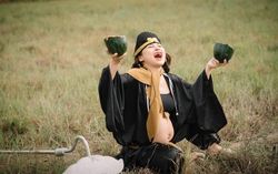 Mẹ bầu "chơi trội" hóa thân thành Trư Bát Giới lan toả năng lượng tích cực tới mọi người
