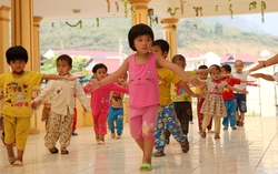 Ngôi trường mầm non khang trang nơi thượng nguồn sông Đà