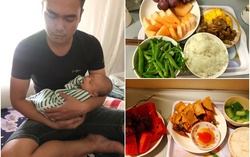 Chồng nghỉ làm cả tháng ở nhà chăm vợ đẻ, ngày ngày nấu cơm cữ đủ dưỡng chất