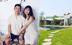Vợ chồng bỏ phố mua 2.000m2 đất ngoại thành Hà Nội, chi 2 tỷ xây nhà vườn có bể bơi