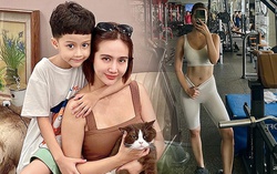 Minh Huyền khoe cơ bụng như vận động viên