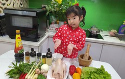 Mẹ truyền cảm hứng nấu ăn cho con gái 6 tuổi