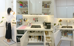 Căn bếp đón Tết sạch tinh tươm không một hạt bụi thu hút nghìn like