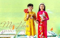 2 Đại sứ Áo dài Trẻ em Việt Nam đón xuân về cùng “Mơ hoa”