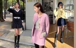 10 cách diện chân váy ngắn trẻ trung đón Tết