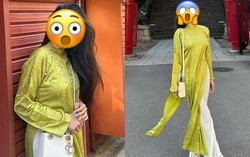 Á hậu bị chê vì mặc áo dài nhăn nhúm: Hóa ra lỗi thuộc về chất liệu