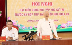 Tổng Bí thư tiếp xúc cử tri Hà Nội trước kỳ họp thứ 6, Quốc hội khóa XV