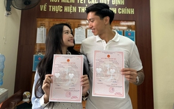 Đoàn Văn Hậu và Doãn Hải My khoe giấy đăng kí kết hôn đúng 20/10