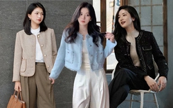 Áo khoác vải tweed và quần âu: Cứ chuyển mùa là phủ sóng style nàng công sở ngoài 30