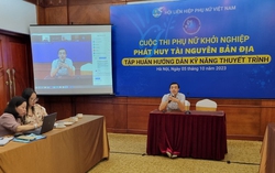 Tập huấn kỹ năng cho các ứng viên tham dự vòng chung kết Cuộc thi Phụ nữ khởi nghiệp năm 2023