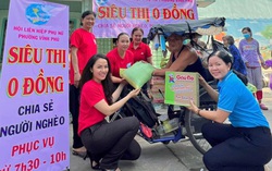 “Siêu thị 0 đồng” chia sẻ với nữ công nhân khó khăn