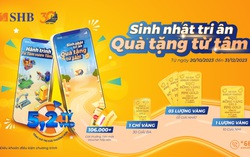 Cùng khám phá game trên SHB Mobile và nhận vàng SJC 999.9