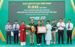 Bình Dương: Hơn 11.000 học sinh lập kỷ lục với màn đồng diễn thể dục 