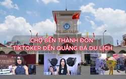 Tiktoker đến Chợ Bến Thành livestream bán hàng giúp tiểu thương 