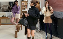 10 cách diện áo len và chân váy ngắn trẻ trung, tôn dáng cao ráo