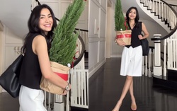Sắc vóc đời thường của Tăng Thanh Hà gây chú ý trong clip lên đồ đi làm