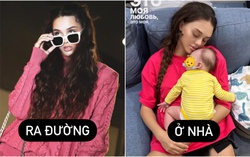 Vợ Bùi Tiến Dũng ra ngoài sang chảnh, ở nhà chuẩn “mẹ bỉm” 