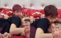 Tan chảy với hành động con trai Hoà Minzy dành cho mẹ 