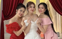 Lê Phương gợi cảm đọ sắc bên 2 em gái khi dự tiệc cưới ở quê 