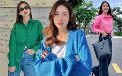 Khả Ngân gợi ý cách diện đồ màu nổi sành điệu, tinh tế