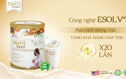 Hiệu quả vượt trội của công nghệ ESOLV® Hoa Kỳ trong sữa hạt lợi sữa MATTI MUM