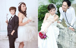 Thu Trang và Tiến Luật đăng loạt ảnh cưới "để đời" trong ngày Quốc tế hạnh phúc