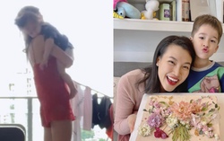 Hoàng Oanh chia sẻ khoảnh khắc tất bật chăm con 1 mình ở Singapore trước khi ly hôn 