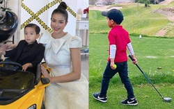 Con trai Phạm Hương 5 tuổi đã thành thạo trượt tuyết và bơi lội