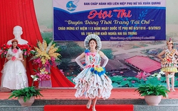 Phụ nữ cơ sở sáng tạo tổ chức Hội thi duyên dáng thời trang tái chế