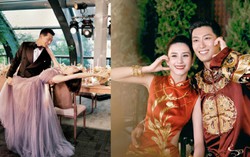 Cặp đôi Hà Siêu Liên - Đậu Kiêu lộ ảnh cưới trước giờ G: Đậu Kiêu hạnh phúc dắt tay ái nữ vua sòng bài