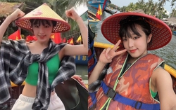 Cựu thành viên Iz*One vi vu Việt Nam, vừa đội nón vừa nhảy See Tình 