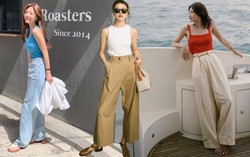 10 cách mặc quần ống rộng sành điệu khi đi du lịch