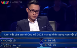 Câu hỏi về linh vật World Cup nữ 2023 khiến thanh niên chơi "Ai là triệu phú" dùng tới 3 trợ giúp