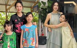Khoảnh khắc đời thường đáng yêu của 2 cô con gái đóng vai bán vé số trong phim Lý Hải 