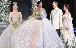 Váy cưới của vợ Lee Seung Gi: Bồng bềnh điệu đà, ghi điểm nhờ những khoảng hở tinh tế