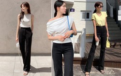 5 mẫu áo làm sang cho quần đen