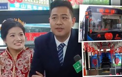 Biến xe buýt công cộng thành xe cưới