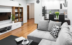 Bố trí nội thất cho căn hộ có diện tích 45m²