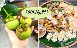 Măng cụt xanh gọt vỏ giá lên đến 750k/kg, nhưng không phải có tiền là mua được