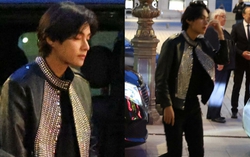 V (BTS) biến đường phố Paris thành sàn catwalk trong lần đầu xuất hiện 