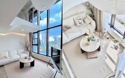 Không gian hiện đại bên trong căn hộ gác mái 37m2