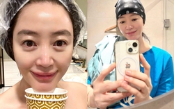 Mặt mộc zoom cận của "chị đại đáng sợ nhất màn ảnh Hàn" ở tuổi 53